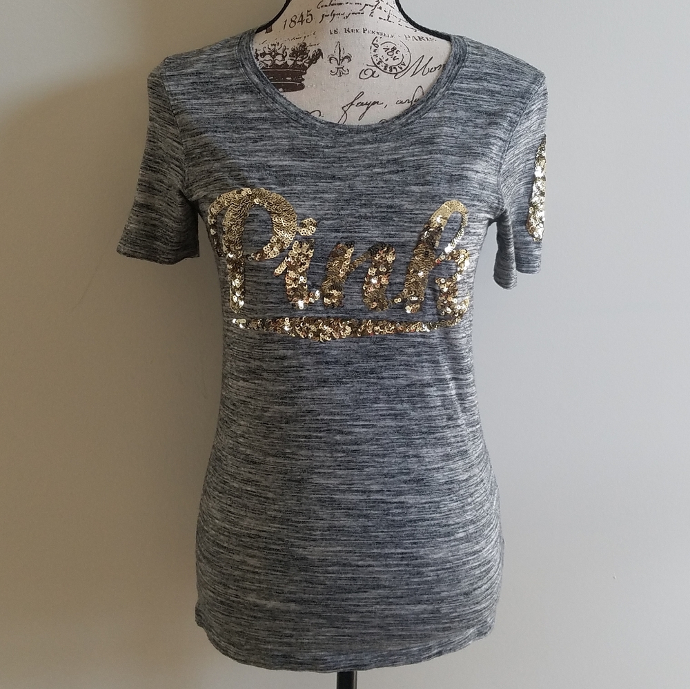 Like new PINK sequined shirt